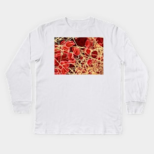 Blood clot, SEM (P260/0107) Kids Long Sleeve T-Shirt